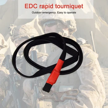 1-20 Açık EDC acil Survival Taktik ılk yardım Kitleri Askeri Turnike Iplik Tıbbi Elastik Halatlar ıle Metal Toka