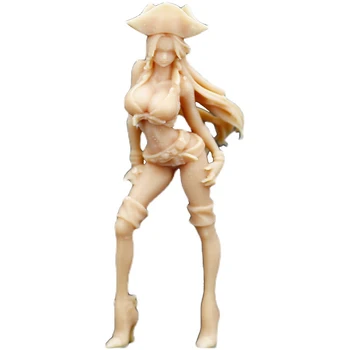 1/64 Anime Figürü Seksi Kadın İmparatoriçe 28MM Bebek Reçine Modeli GK Modeli Kitleri Minyatür Şekil Diorama Demonte Boyasız DIY Oyuncak