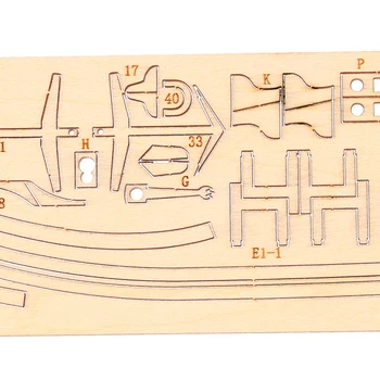 1 Takım Yelkenli Oyuncaklar Montaj Yapı Kitleri Gemi Modeli WoodenSailing Modeli Monte Ahşap Kiti DIY Ahşap El Sanatları