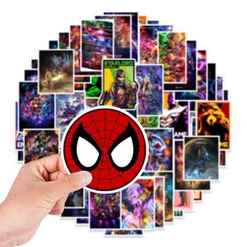 10/30/50/95 adet Marvel Avengers Demir Adam Örümcek Adam Süper Kahraman Çıkartmalar Anime DIY Kaykay Dizüstü Telefon Araba Serin Çocuklar Sticker