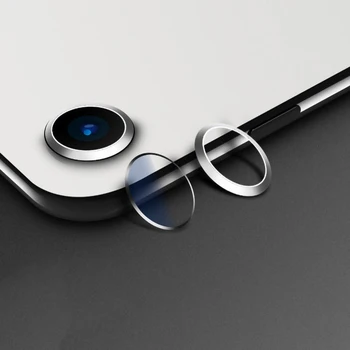 2 ADET Metal Çerçeve Kamera Cam Koruyucu iPhone 7 8 Artı Anti Scratch Cep Telefonu Lens Alaşım Çıkartmalar Ve lens camı Filmi