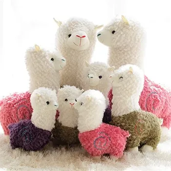 20 cm Sevimli Karikatür Alpaka Peluş Bebek Oyuncak Kumaş Koyun Yumuşak Dolması Hayvan Peluş Llama Yamma doğum günü hediyesi için Bebek Çocuk çocuk