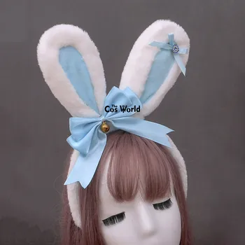 20 Stilleri Lolita Japon Tatlı Tavşan Kulak İlmek Hizmetçi kostümlü oyun saç bandı Firkete Şapkalar saç aksesuarları Kafa Bandı