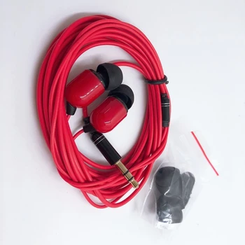 3.5 mm Kablolu Monitör Kulaklık Profesyonel Ağ Canlı Şarkı Kayıt Kulaklık Müzik Mic ile Kulak Dönüş Kulakiçi 3M Uzun Kablo