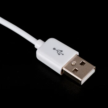 3D Beyaz USB 2.0 Sanal 7.1 Kanal Harici USB Ses Ses Kartı Adaptörü Ses Kartları Dizüstü PC İçin Kablo İle