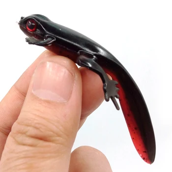 4 ADET 8 cm/3.8 g Renkli Yapay Kertenkele Yumuşak Balıkçılık Lures Gecko Yem Plastik yapay yem