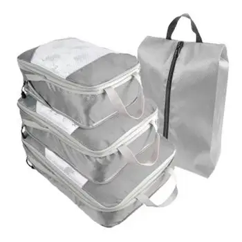 4 Adet Bagaj Seyahat saklama çantası Bavul Organizatör Çanta Seti Ambalaj Organizatörler İç Çamaşırı