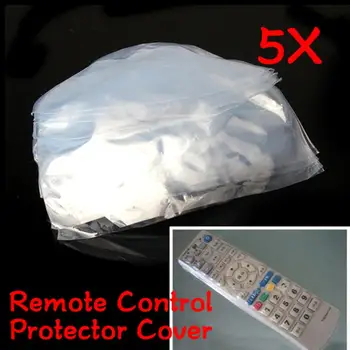 5 Adet / paket ısı Shrink Film net Video TV klima Uzaktan Kumanda koruyucu kapak ev su geçirmez koruyucu kılıf sıcak satış