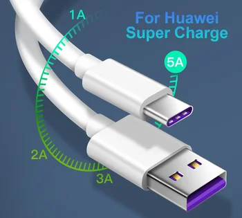 5A USB Tipi C Kablosu Samsung Huawei xiaomi İçin Hızlı Şarj Tipi-C Cep Telefonu Şarj Kablosu LED USB Kablosu telefon kablosu için