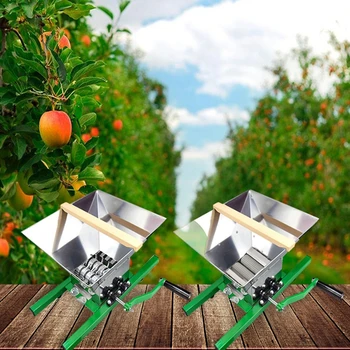 7L elma Üzüm değirmeni el krank paslanmaz çelik Çevre koruma Avrupa tarzı manuel sert meyve ve sebze değirmeni
