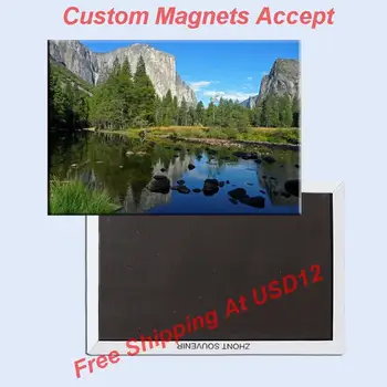 ABD Seyahat Mıknatıslar Hediyeler, Manhattan, Kaliforniya Yosemite Ulusal Parkı Dikdörtgen Metal Buzdolabı Mıknatısı 5489 Turizm Hatıra