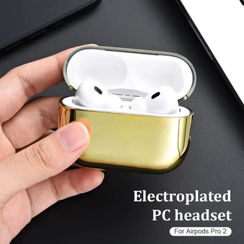 Airpods için Pro 2 Elektroliz PC kulaklık kutusu Kulaklık Kabuk Kulaklık Kapağı İçin Apple Hava Pod 3 Pro 2nd Nesil 2022