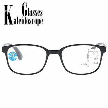 Anti mavi ışık okuma gözlüğü Erkek Gözlük 2.5 Ilerici Multifokal Gözlük Çerçeve Kadın Yakın Uzak Görüş Diyoptri Gözlük +1.5