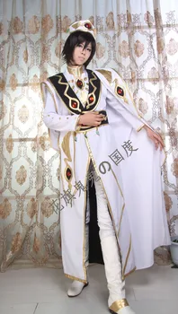 Beyaz KOD GEASS Lelouch İsyanı İmparator Cosplay kostüm 11