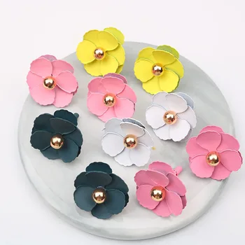 Boho Sevimli Çiçek Küpe Kadınlar için Kore Takı Çocuk Kız Hediyeler moda düğme küpe Boucles D'oreilles Aretes De Mujer 2022