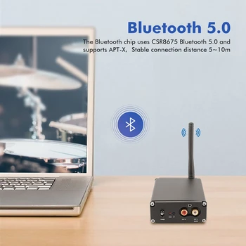 CSR8675 + ES9038 APTX HD Bluetooth Dekoder DAC Bluetooth 5.0 Alıcı Koaksiyel Fiber RCA Çıkışı JRC5532 Çözme