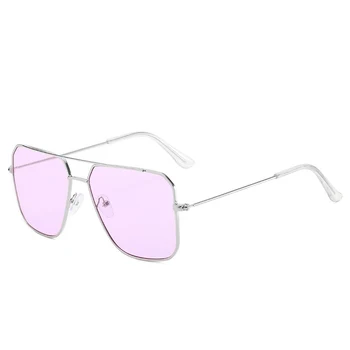 DCM Moda Kare Güneş Kadınlar Marka Tasarımcısı Retro Alaşım Çerçeve Büyük Lüks Bayanlar Gözlükleri UV400 12 Renkler