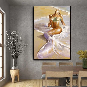 Elmas 5D DIY Seksi mermaid Sanat boyama tam matkap elmas Resim Sergisi ev duvar dekoru çapraz dikiş Mozaik Elmas Nakış