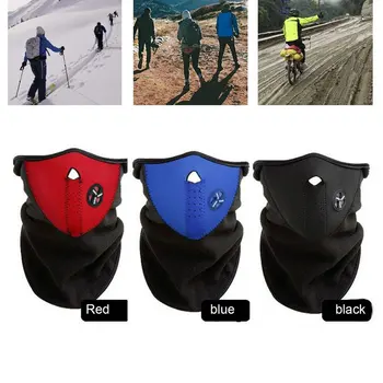 Erkek / Kadın Kayak Yüz Maskesi Kar Sıcak Peluş Boyun Maskesi Kar Araci Kayak Kızak Açık Soğuk Geçirmez Spor Güvenlik Eşarp Kış
