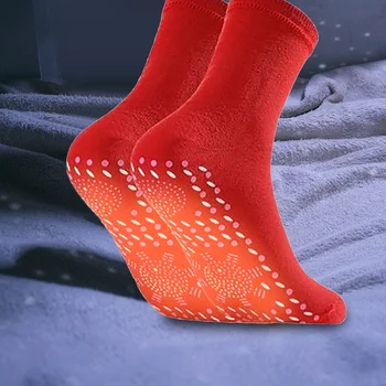 Erkekler / Kadınlar Kış sıcak Kalınlaşmak Termal Çorap turmalin manyetik çorap kendinden ısıtma tedavisi manyetik terapi ağrı kesici çorap