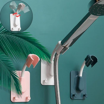 Evrensel Ayarlanabilir duş başlığı Tutucu 360°Rotasyon Duş Başlığı Tutucu Punch-Ücretsiz Duş Montaj Braketi Banyo Aksesuarları
