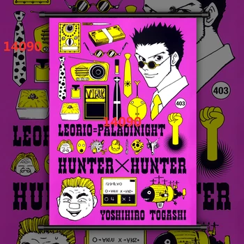 Hunter X Hunter Gon Freecss Killua Zoldyck Kurapika Leorio Chrollo Anime Posterler Tuval Boyama Duvar sanat resmi Ev Dekor