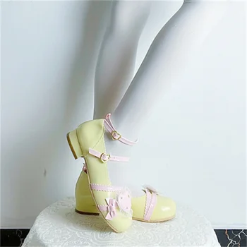 Japon Tatlı Kolej Tarzı Victoria Kız Ayakkabı Cosplay Lolita Kawaii Dantel Aşk Lotus Yaprağı Yıldız Mektup Toka 2.5-4.5 cm Ayakkabı