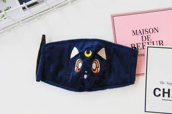 Japon Yeni Sevimli Ay Luna kedi Maskeleri Cosplay Sahne Anime Karikatür Nefes Maskesi Giyim Aksesuarları Kadın Erkek Hediye İçin