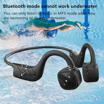 Kablosuz Kulaklık Kemik İletim Bluetooth IPX8 Su Geçirmez Yüzme Kulaklık İle 32G RAM Mp3 Müzik MicrophoneFor Xiaomi Sony