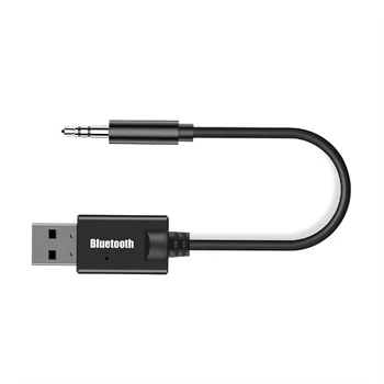 Kebıdu 3.5 mm Ses AUX Araba Alıcısı Adaptörü USB Bluetooth Kablosuz Ses Alıcısı Bluetooth 4.2 Stereo Adaptörü Hoparlör Y-16