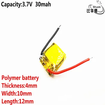 Litre enerji pil Kaliteli 3.7 v polimer lityum pil 30mah 401012 için uygundur İ7 bluetooth kulaklık MP3 MP4