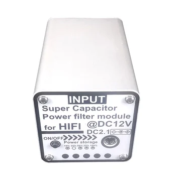 LUSYA 12V Güç Filtresi DC2.1 Giriş Çıkışı Uygulanabilir Süper Farad Kapasitör Filtreleme HiFi Ses Video Ekipmanları DAC Amplifikatör