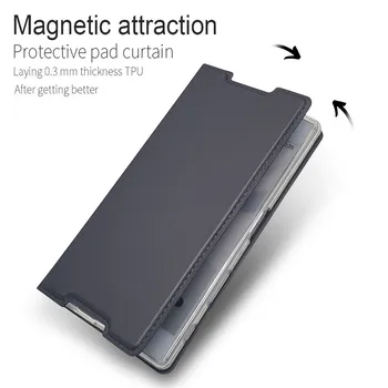 Manyetik cüzdan kılıf Sony Xperia XP X XZ XZ1 XZ2 XZ3 XZ4 XZ5 XZS Kompakt Premium Z5 mini Mıknatıs Deri akıllı kapak