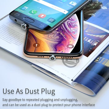 Manyetik USB kablosu iphone şarj cihazı İçin 540 Derece Döndür USB C Tipi Kablo Xiaomi Samsung İçin Mıknatıs Şarj mikro USB kablosu