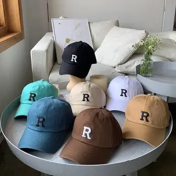 Moda Tasarımcısı Mektup R Kadın Şapka Beyzbol Kapaklar Nakış Snapback Şapka Kadınlar için Açık gorras SunHats kpop Hip Hop Kapaklar
