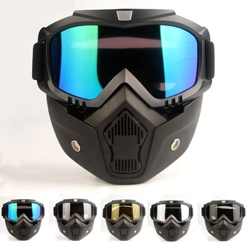 Motosiklet Bisiklet Maskesi Moda Kask Unisex Güvenlik gözlükleri Paintball Askeri Kayak GogglesDustproof Açık Koruyucu Gözlük