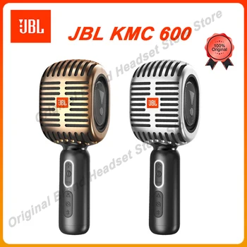 Orijinal JBL KMC 600 Profesyonel Karaoke Mikrofon Bluetooth kablosuz hoparlör Telefon için Mikrofon El Dinamik Mikrofon