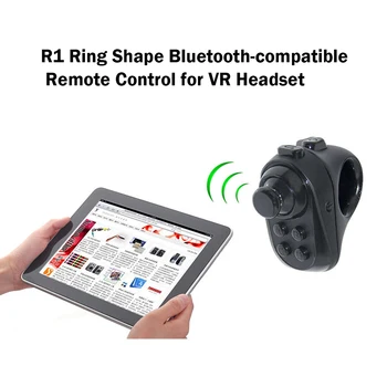 R1 Halka Şekli Bluetooth VR Uzaktan Kumanda Halka Şekli Kablosuz Gamepad ıOS Android Telefon için VR Kulaklık