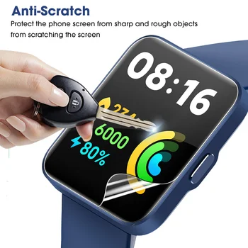 Redmi için İzle 2 Lite Yumuşak Ekran Koruyucu Anti-Scratch koruyucu film DEĞİL Cam Redmi İçin İzle 2 Lite Smartwatch Aksesuarları