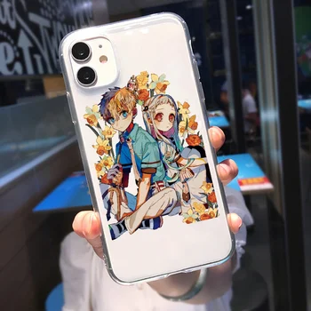 Sevimli Anime Telefon Kılıfı için iPhone 12 Mini 13 XR 7 8 Artı 11 Pro Max XS X SE Tuvalet Bağlı Hanako Kun Temizle Kapak Yumuşak Coque