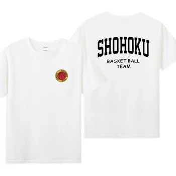Slam Dunk Sakuragi Hanamichi Kaede Rukawa SHOHOKU Takımı Kısa kollu Karikatür Anime Erkekler Ve Kadınlar Basketbol pamuklu tişört