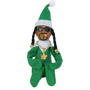 Snoop Bir Stoop Hip Hop Severler Noel Elf Bebek Noel Süsler Noel Çocuk Hediyeler Merry Christmas Dekor Doğum Mutlu Yeni Yıl