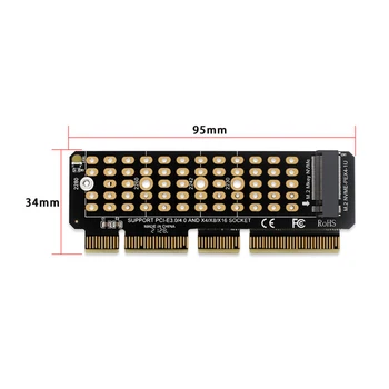 SSD M. 2 NVME PCI-E 4. 0X4 Yükseltici Kart PCI-Express X4 / X8 / X16 Desteği M Anahtar Adaptörü 32Gbps Masaüstü Bilgisayar Genişletici