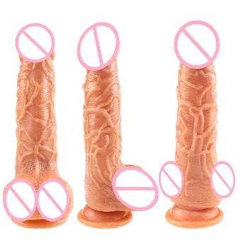 Uzaktan Kumanda Sokmak Gerçekçi Yapay Penis Vibratör Oyuncaklar Yumuşak Silikon Vajina Simülasyon Penis Anal Yetişkin Seks Oyuncak Kadınlar için Dükkanı