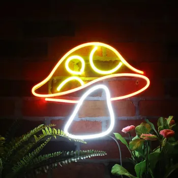 Wan xıng Mantar Dekorasyon Esnek Silikon LED Neon Bar Yatak Odası Ofis Oturma Odası Cafe Kullanımı