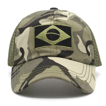 Yeni Erkek Örgü beyzbol şapkası Erkek Kadın Taktik Ordu Askeri Baba Şapka Brezilya Bayrağı Unisex Hip Hop Şapka Açık Spor Kapaklar
