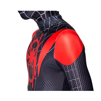 Yeni Miles Morales Uzak Ev Örümcek Adam Cosplay Kostüm Peter Parker Zentai Kostüm Süper Kahraman Bodysuit Çocuklar İçin Spandex