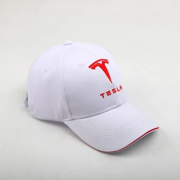 Yeni Moda erkek İşlemeli Tesla Logosu Beyzbol Şapkası Yüksek Kaliteli Adam Yarış Motosiklet Spor Şapka 5 Renkler
