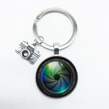 Yeni Popüler Anahtarlık Kamera Kolye SLR Lens ile Fotoğrafçı SLR Meraklısı Anahtarlık Kişilik Takı Hediye Arkadaşlar Arasında