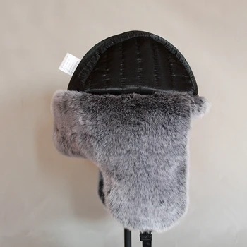 ZDFURS * 2022 Erkekler Kadınlar Rus Kış Bombacı Şapka Ushanka Kulak Flaps ile Faux Kürk Trapper Şapka Earflaps Sıcak Kap Kar
